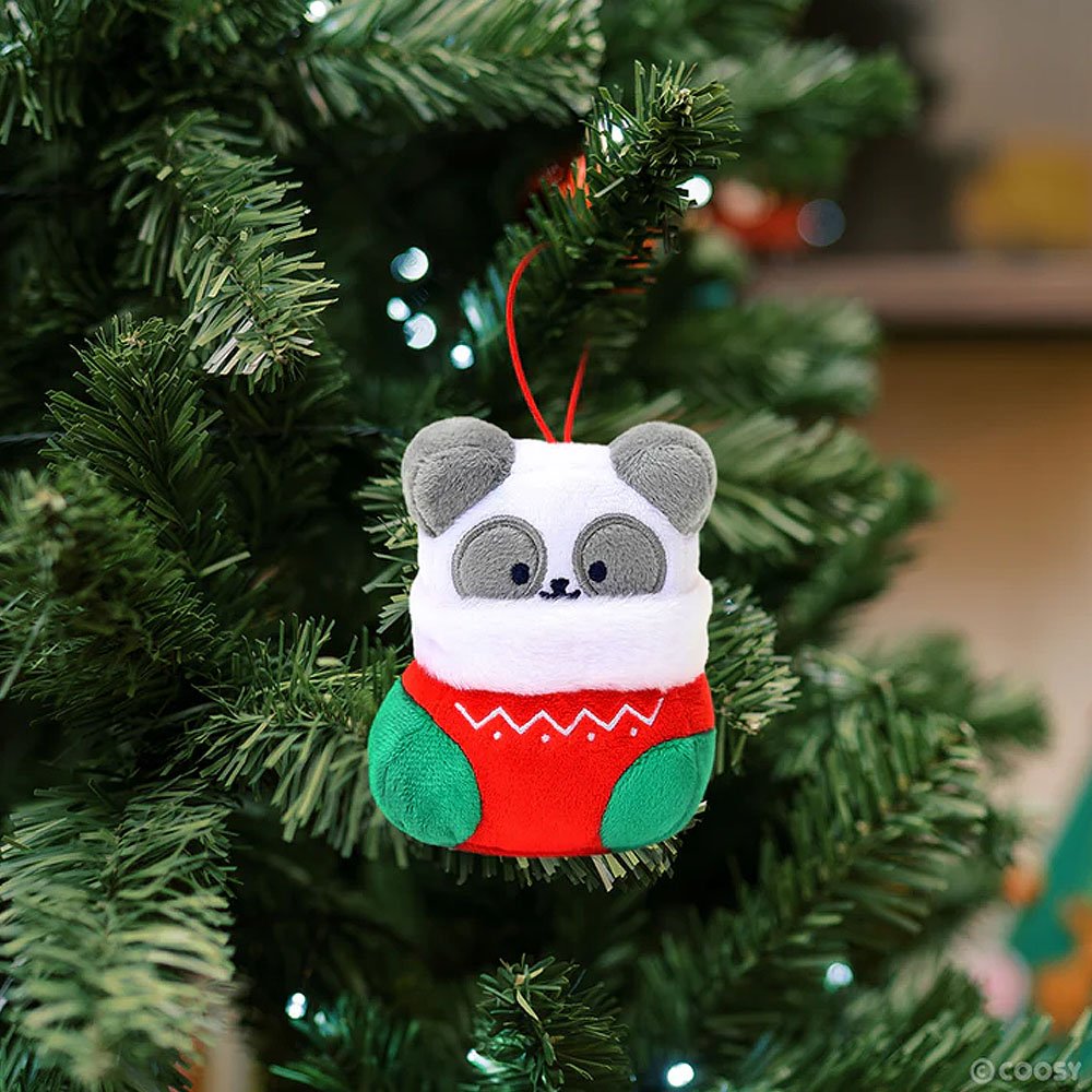Anirollz Christmas Stocking Pandaroll Plush Ornament
