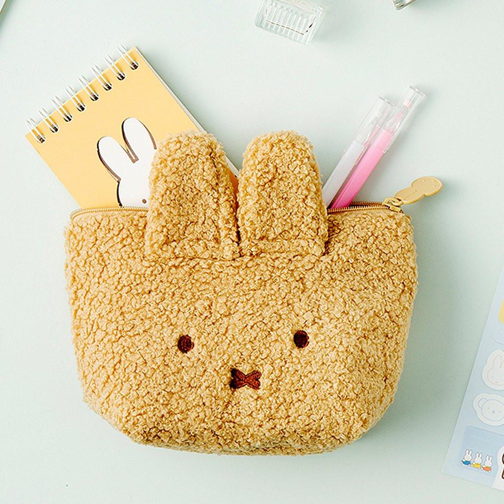 Miffy Face Curly Texture Pouch