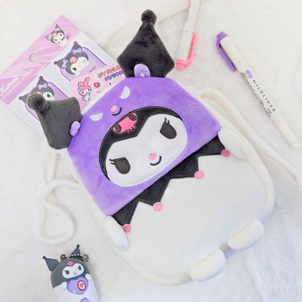 Sanrio Kuromi Bestie Plush Crossbody Bag