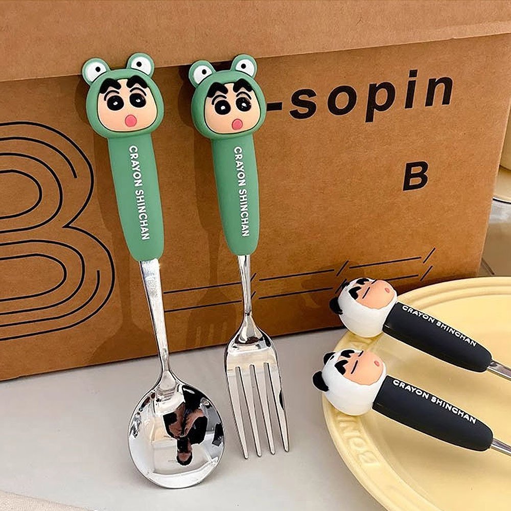 Crayon Shin-chan Figure Fork & Spoon