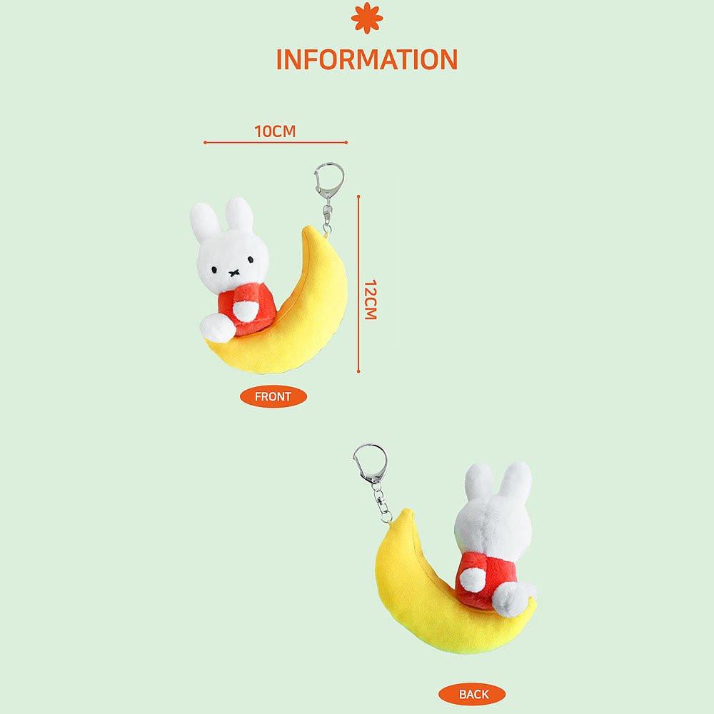 Miffy Dream Mascot Plush Keychain : Crescent