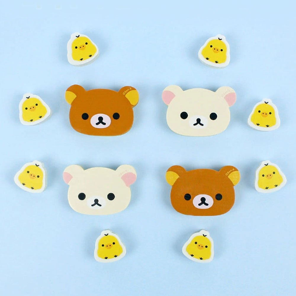 San-x Rilakkuma Eraser Set