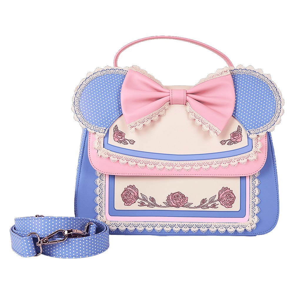 Loungefly x Minnie Mouse Floral and Lace Crossbody Bag