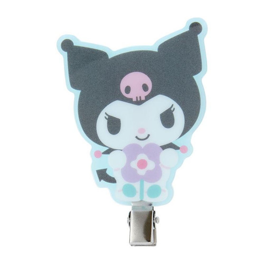 Kuromi Hair Clip Set :Pastel Check