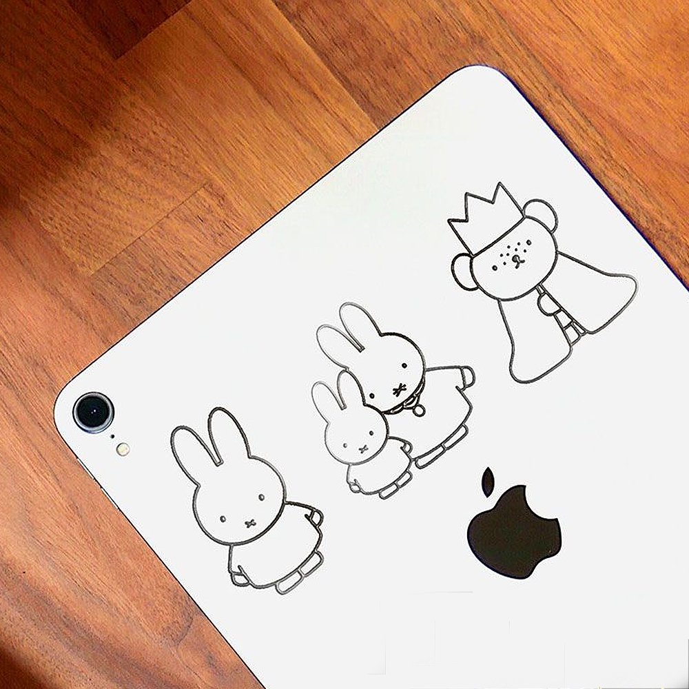 Miffy and Friends metal stickers on ipad