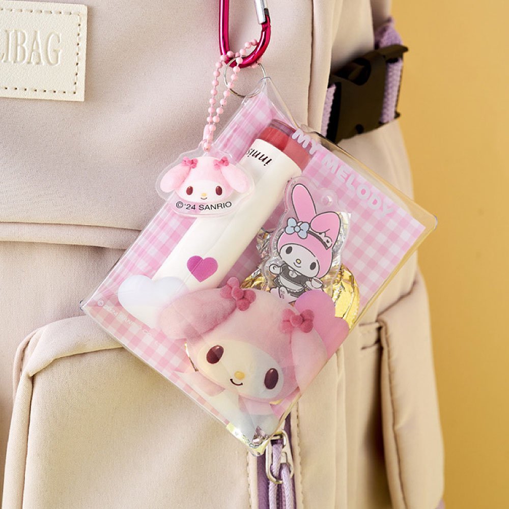 Sanrio Characters Clear Pocket Pouch :Pompom