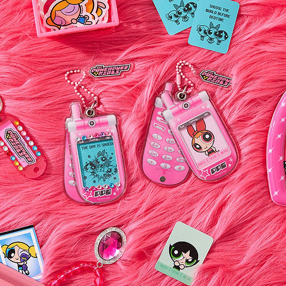 The Powerpuff Girls Y2k Cell Phone Keychain