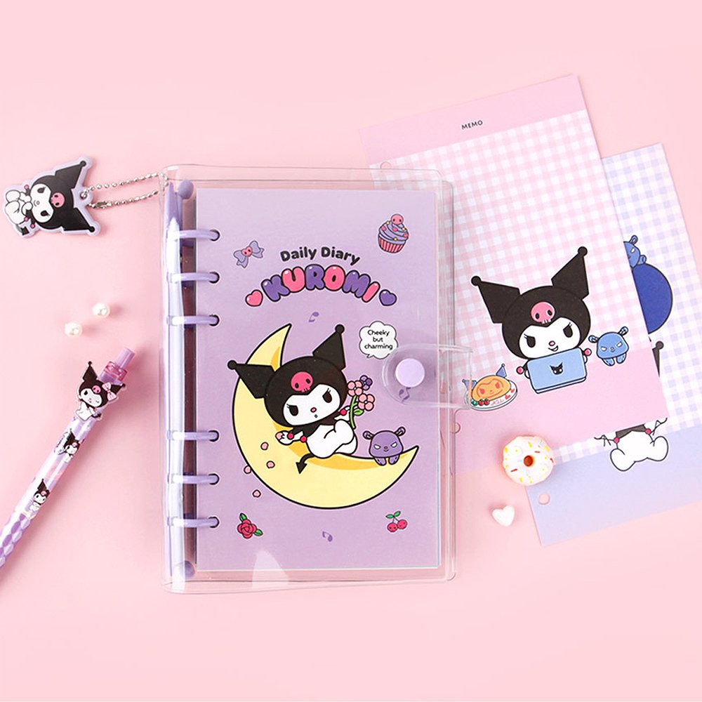 Sanrio Kuromi 6 Ring Planner with Charm