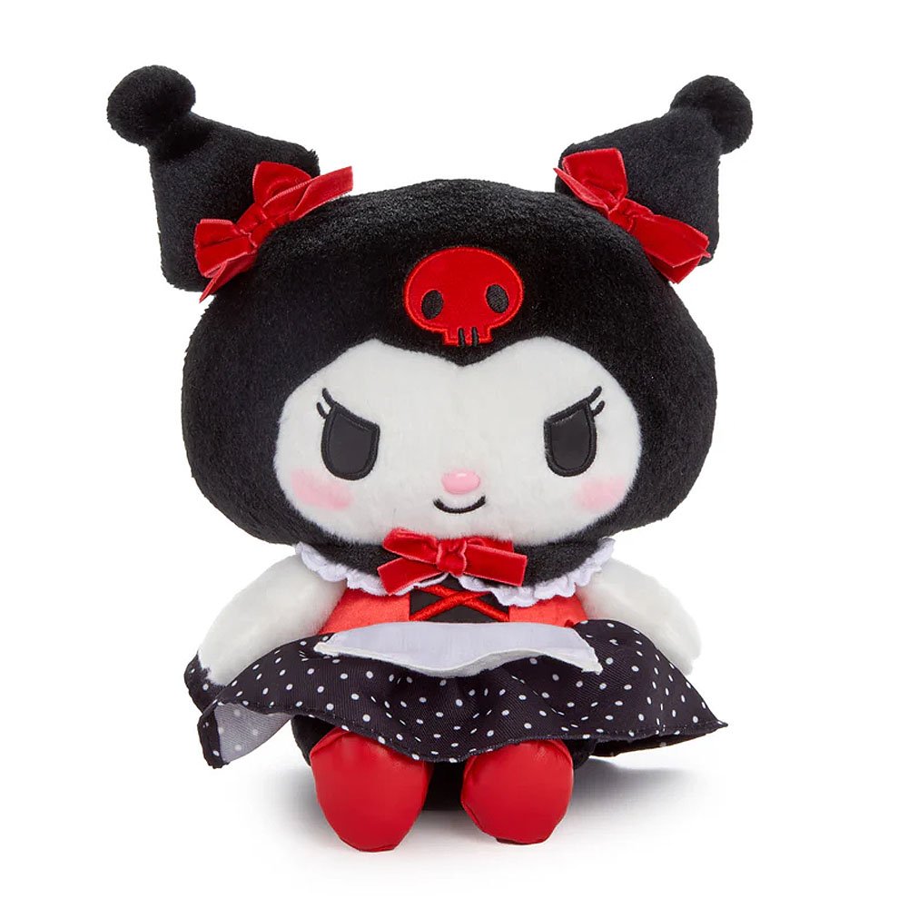 Kuromi Retro Red Polka Dot Dress 9" Plush