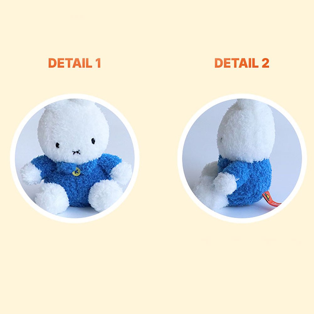 Miffy Sitting Clip-On Plush: Blue