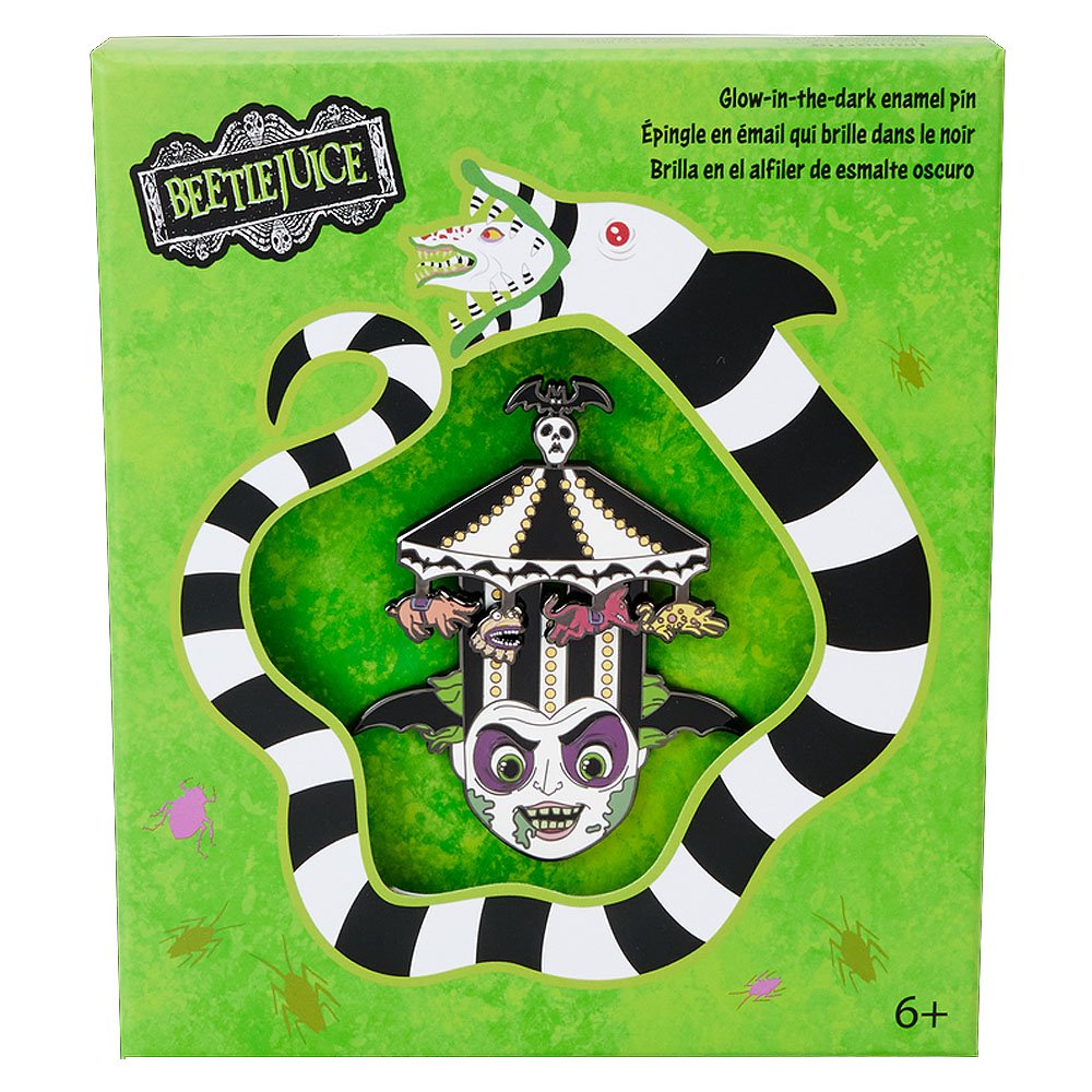Loungefly x Beetlejuice Carousel Hat 3" Collector Box Sliding Pin