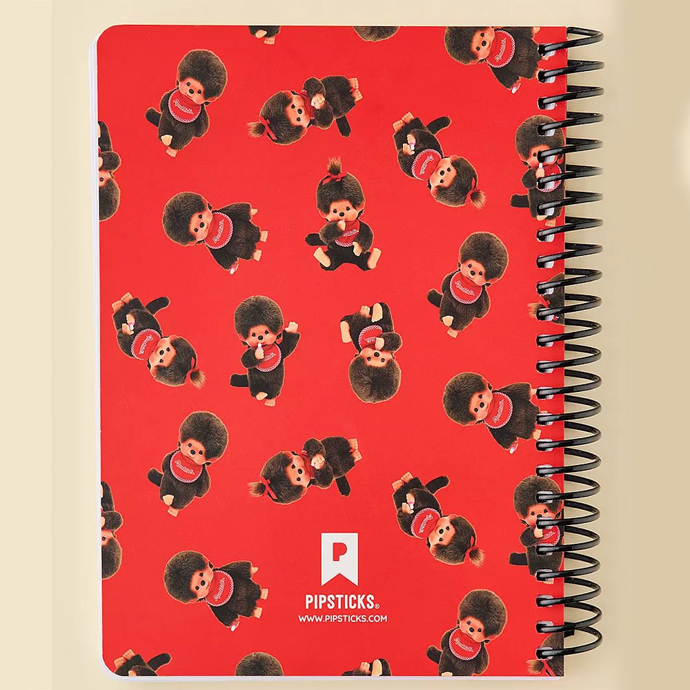 Monchhichi Red Spiral Notebook