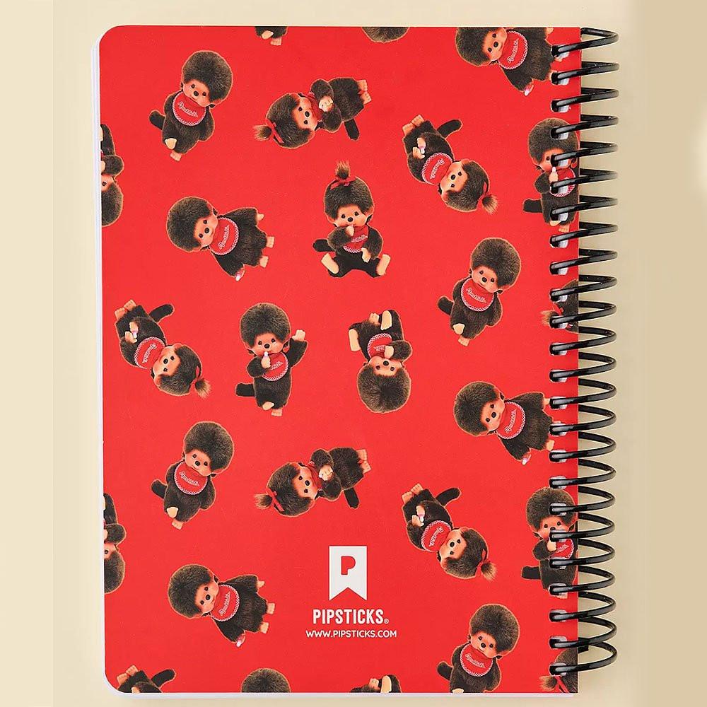 Monchhichi Red Spiral Notebook