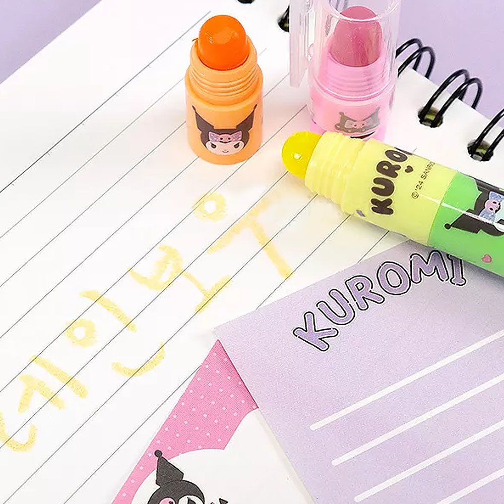 Sanrio Block Crayon 6-Color Highlighter
