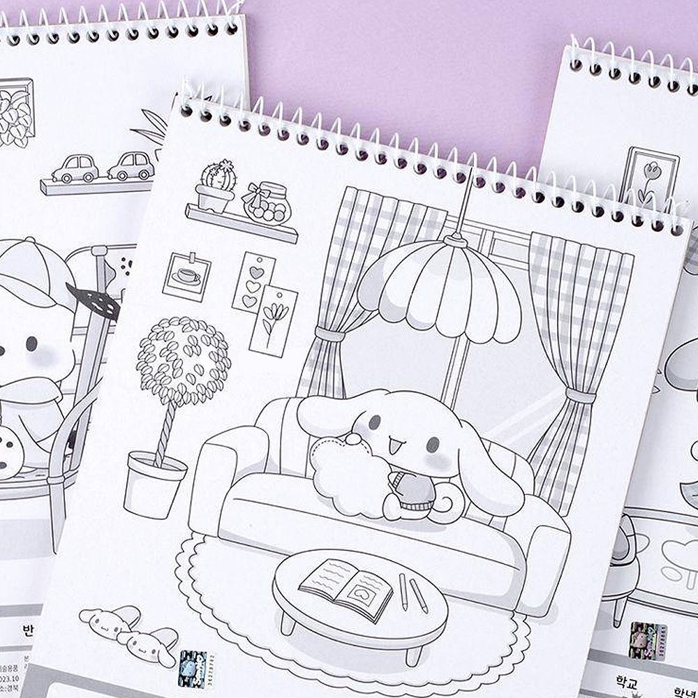 Sanrio Characters Blank Notebook