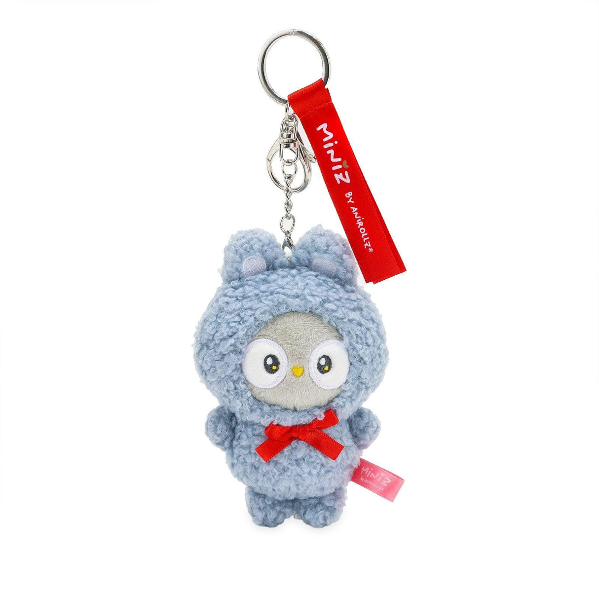 Anirollz Miniz Bunny Costume Owlyroll Plush Charm Keychain