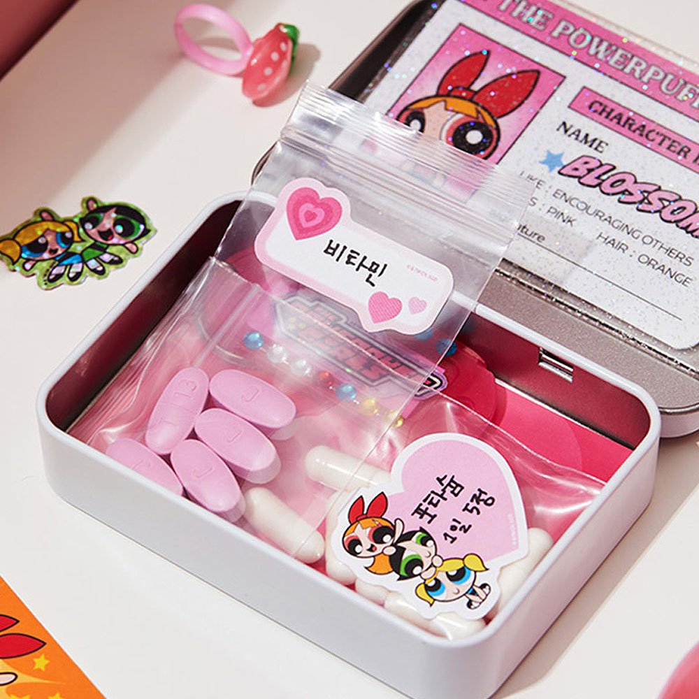 The Powerpuff Girls Y2k Tin Case Sticker Set