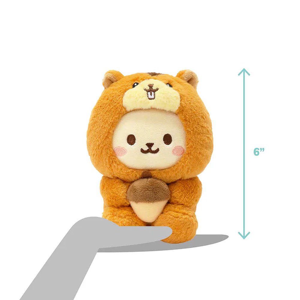 Anirollz Squirrel Bunniroll Small Sitting Plush