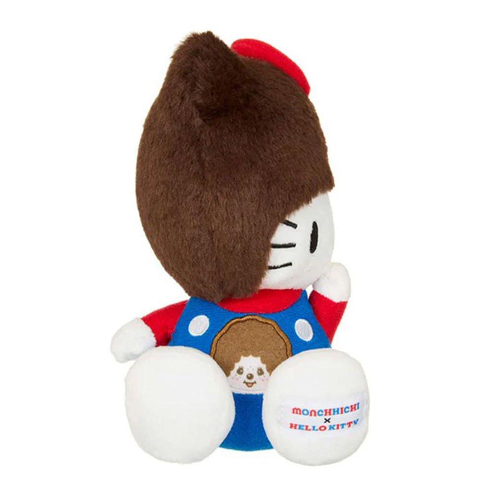 Hello Kitty x Monchhichi 7" Plush : Hello Kitty Dressed as Monchhichi