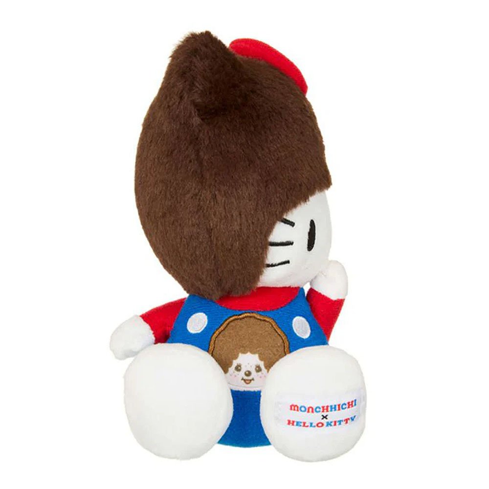 Hello Kitty x Monchhichi 7" Plush : Hello Kitty Dressed as Monchhichi