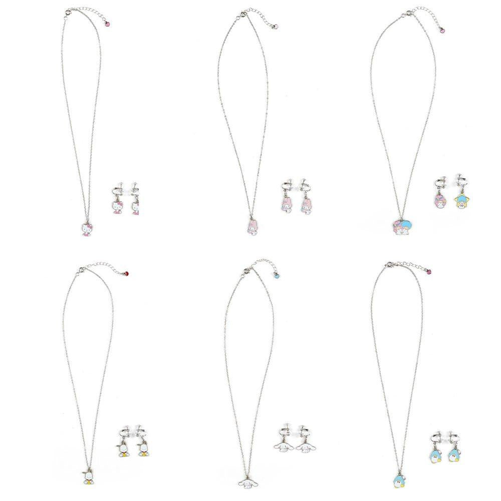 Sanrio Characters Necklace & Earrings Set