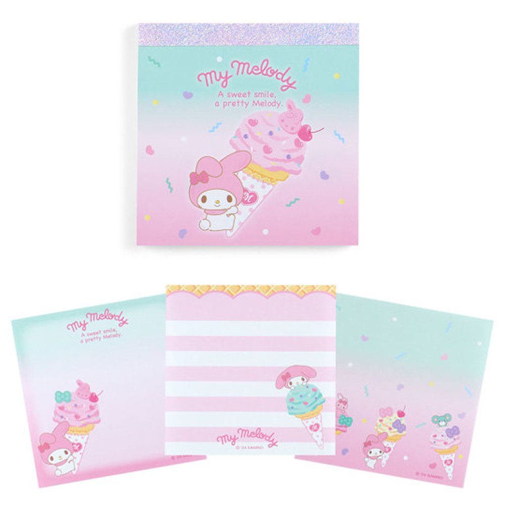 My Melody Memo Pad :Ice Cream Party