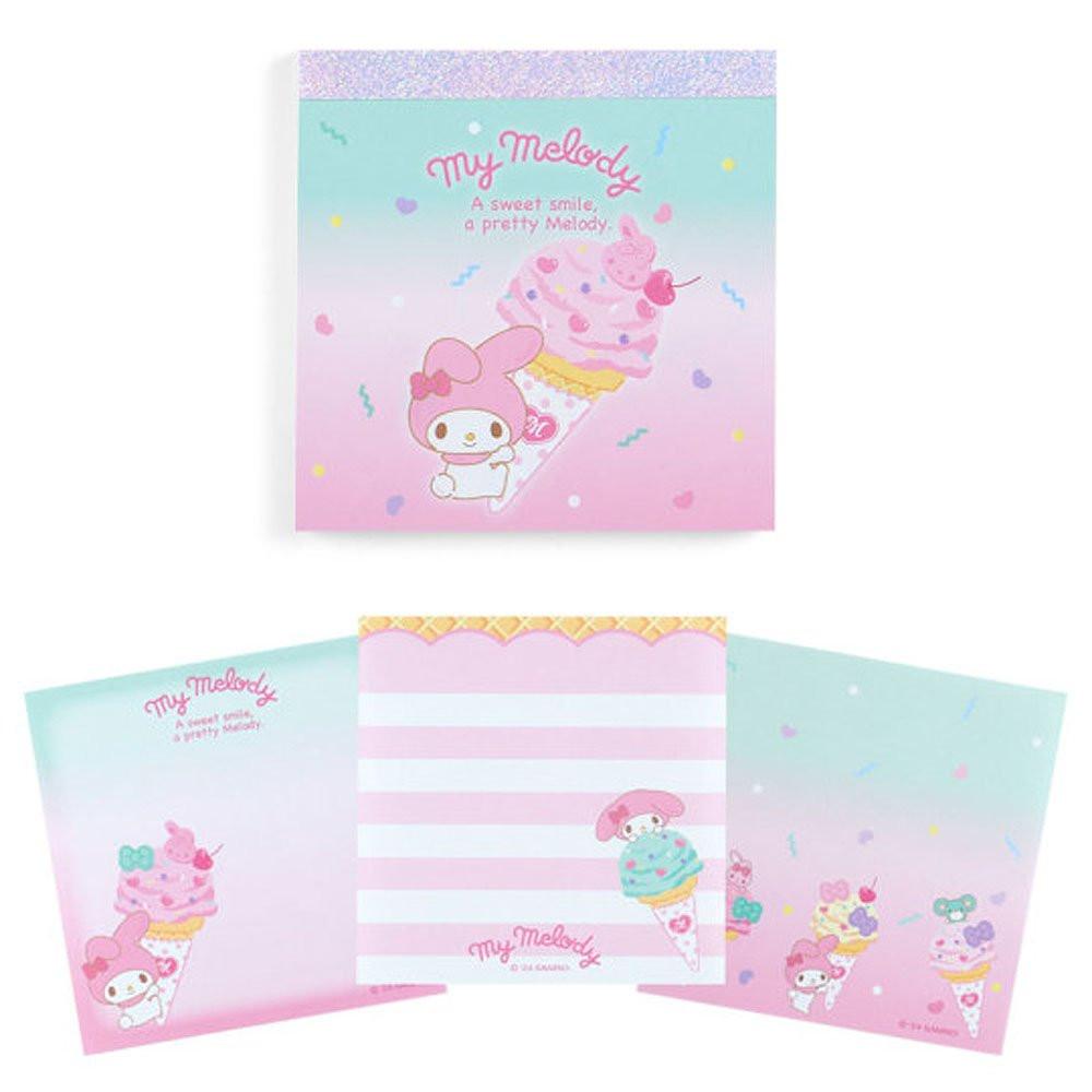 My Melody Memo Pad :Ice Cream Party