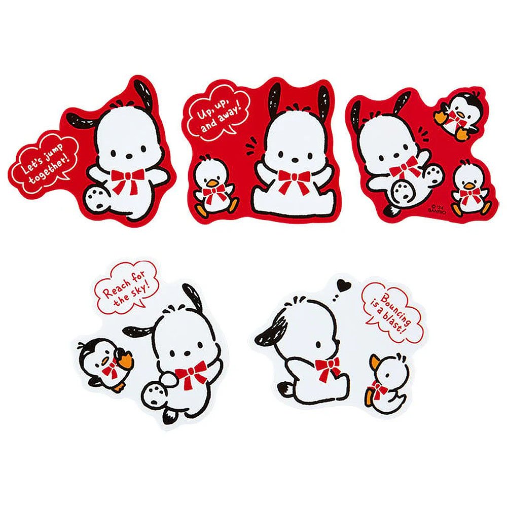 Sanrio Pochacco10-pc Sticker Pack :35th Anniversary