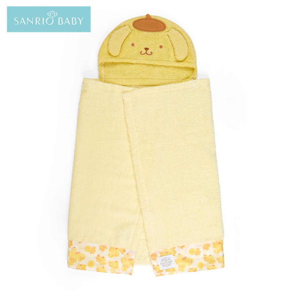 Sanrio Baby Pompompurin Hooded Bath Towel