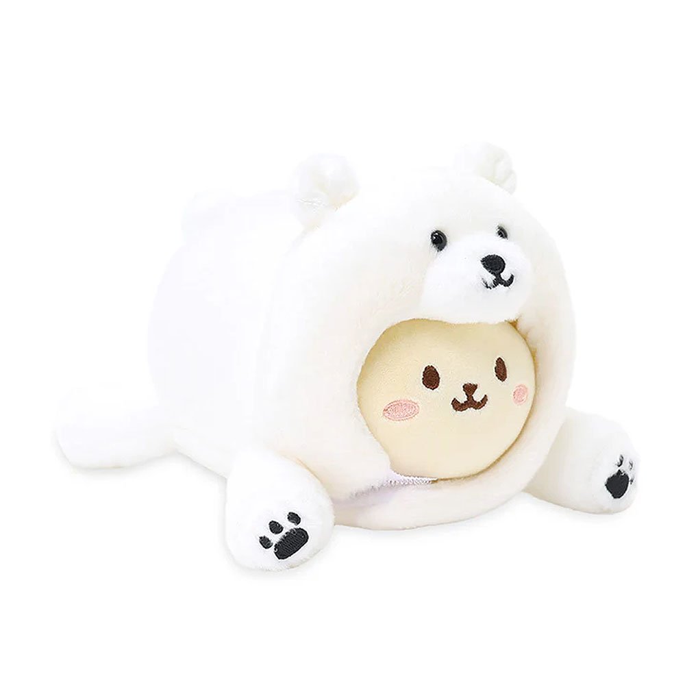 Anirollz Polar Bear Bunniroll Small Outfitz Plush