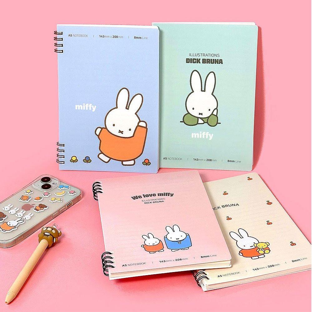 Miffy Twin PP Ruled A5 Notebook