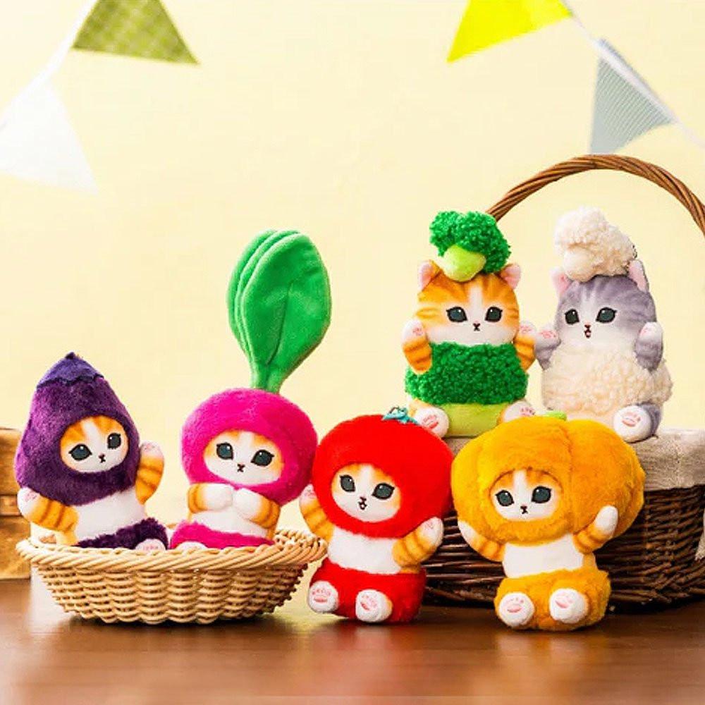 Mofusand Harvested Mascot Plush Keychain : Carrot