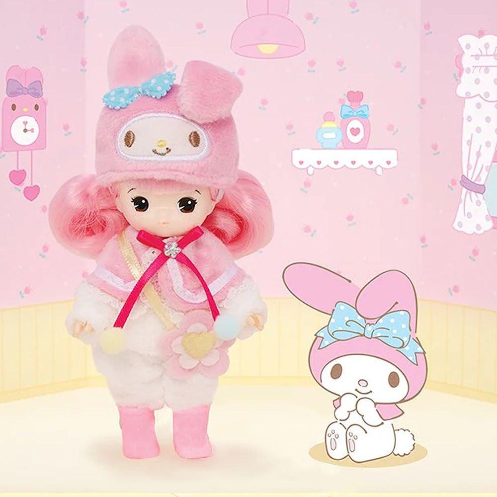 Cute Little Mimi doll in Sanrio My Melody character-themed costume