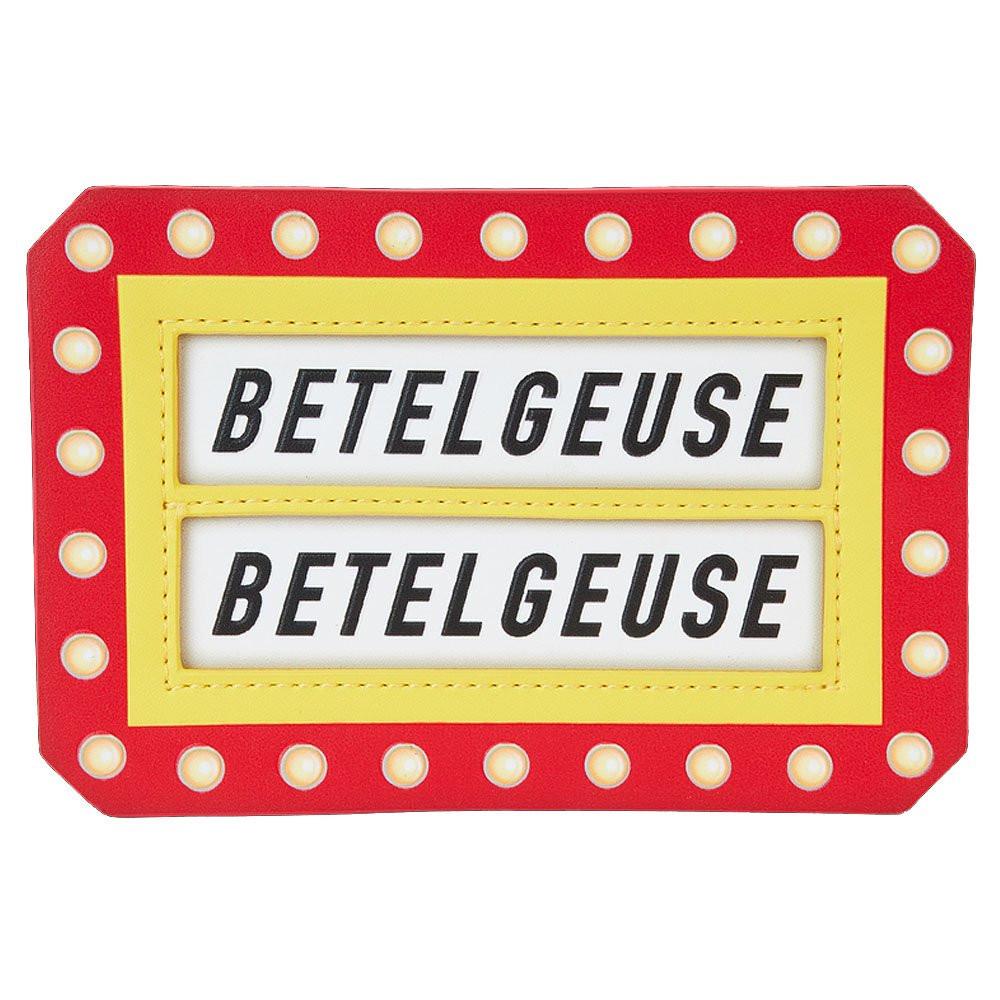 Loungefly x Beetlejuice Here Lies Betelgeuse Marquee Glow Large Card Holder