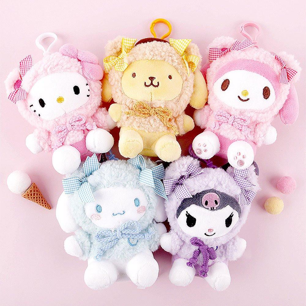 Sanrio Cinnamoroll Fluffy Hoodie Clip-On Plush