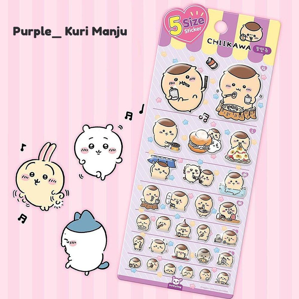 Chiikawa Momonga & Kuri-Manju 5 Size Sticker