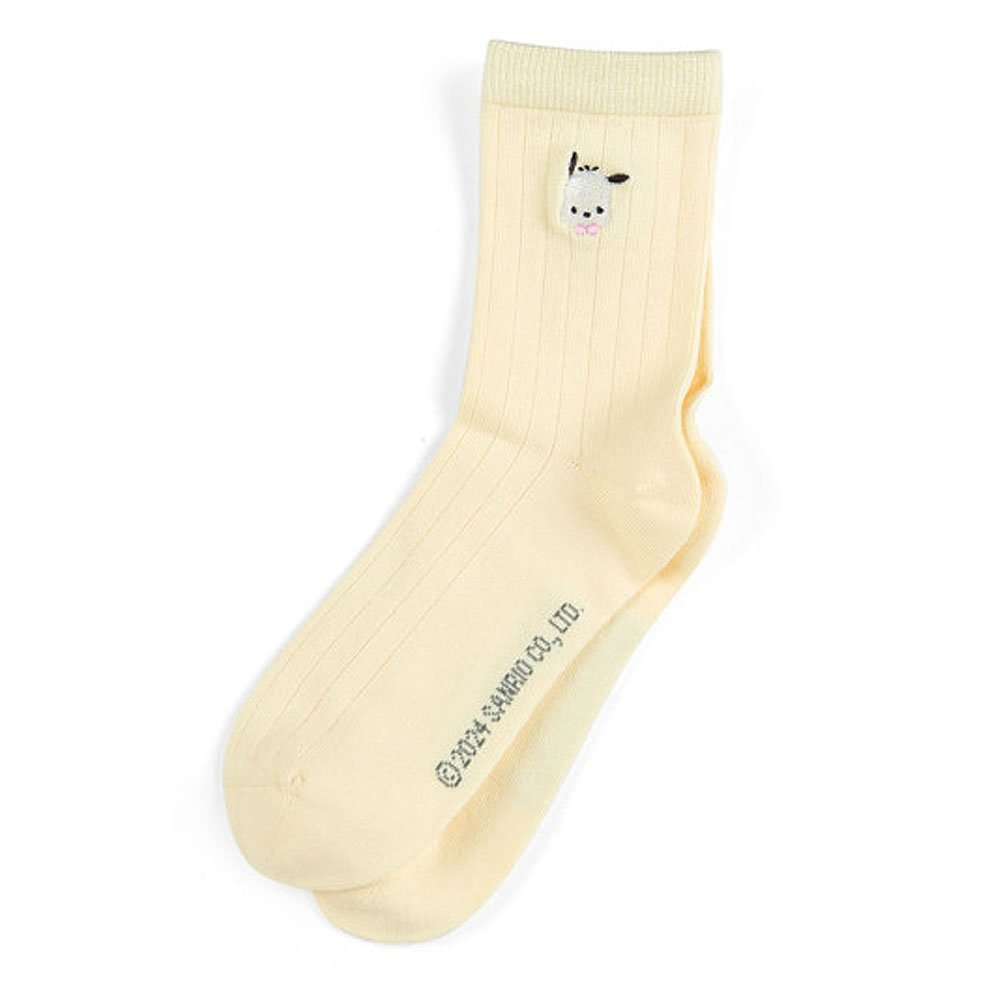 Sanrio Characters Embroidered Crew Socks