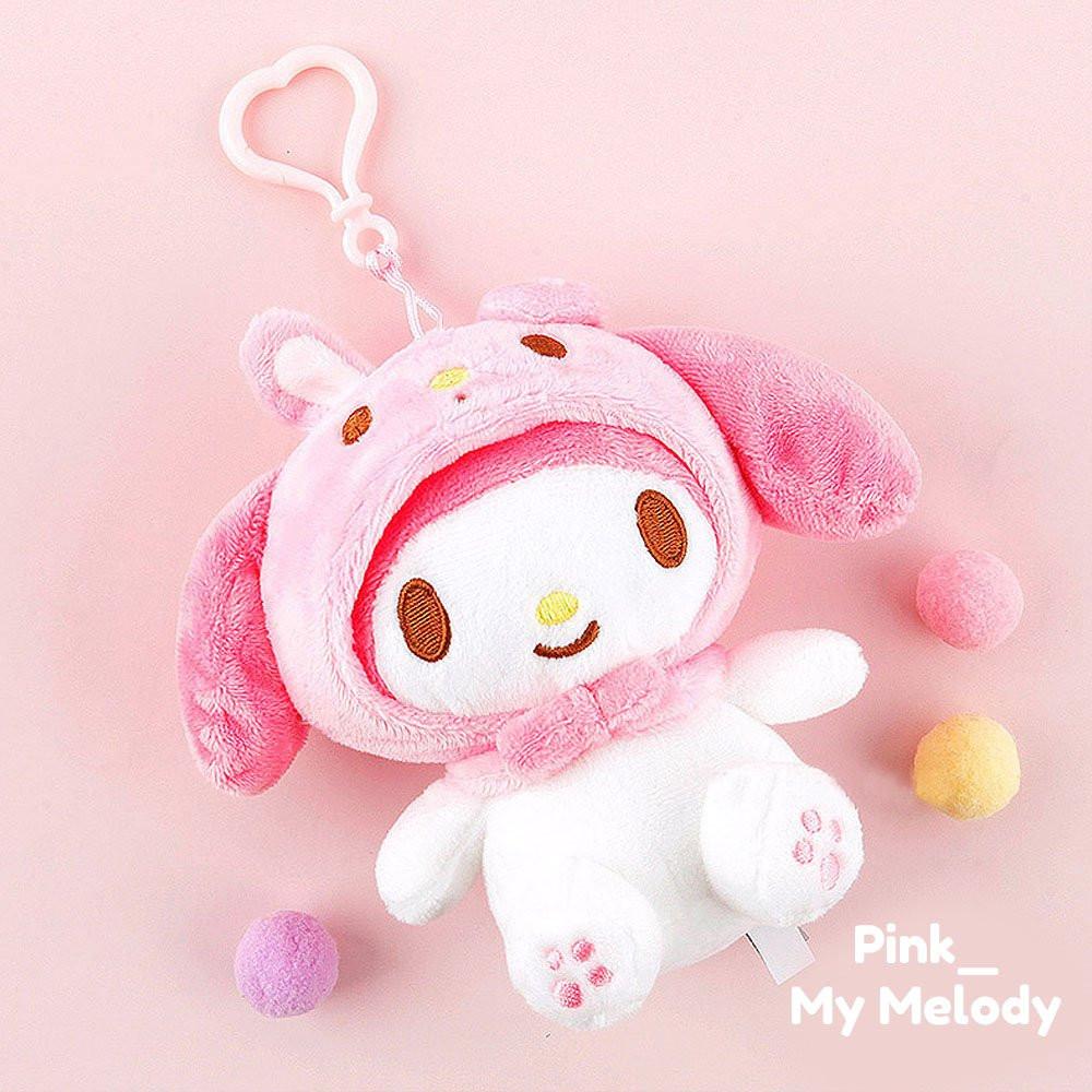 Sanrio Characters Friends Bandana Clip-On Plush