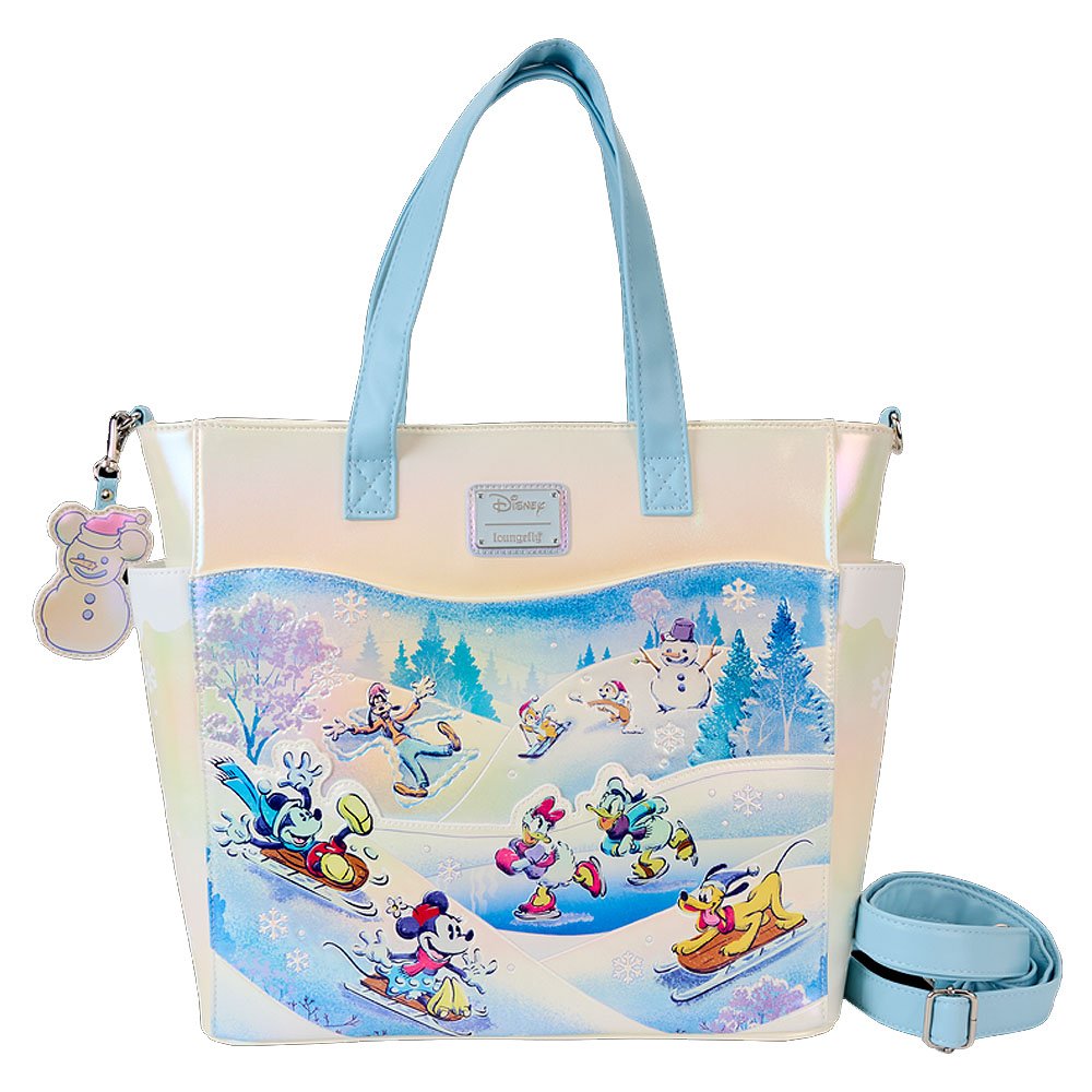 Loungefly x Mickey & Friends Winter Wonderland Scene Convertible Backpack & Tote Bag