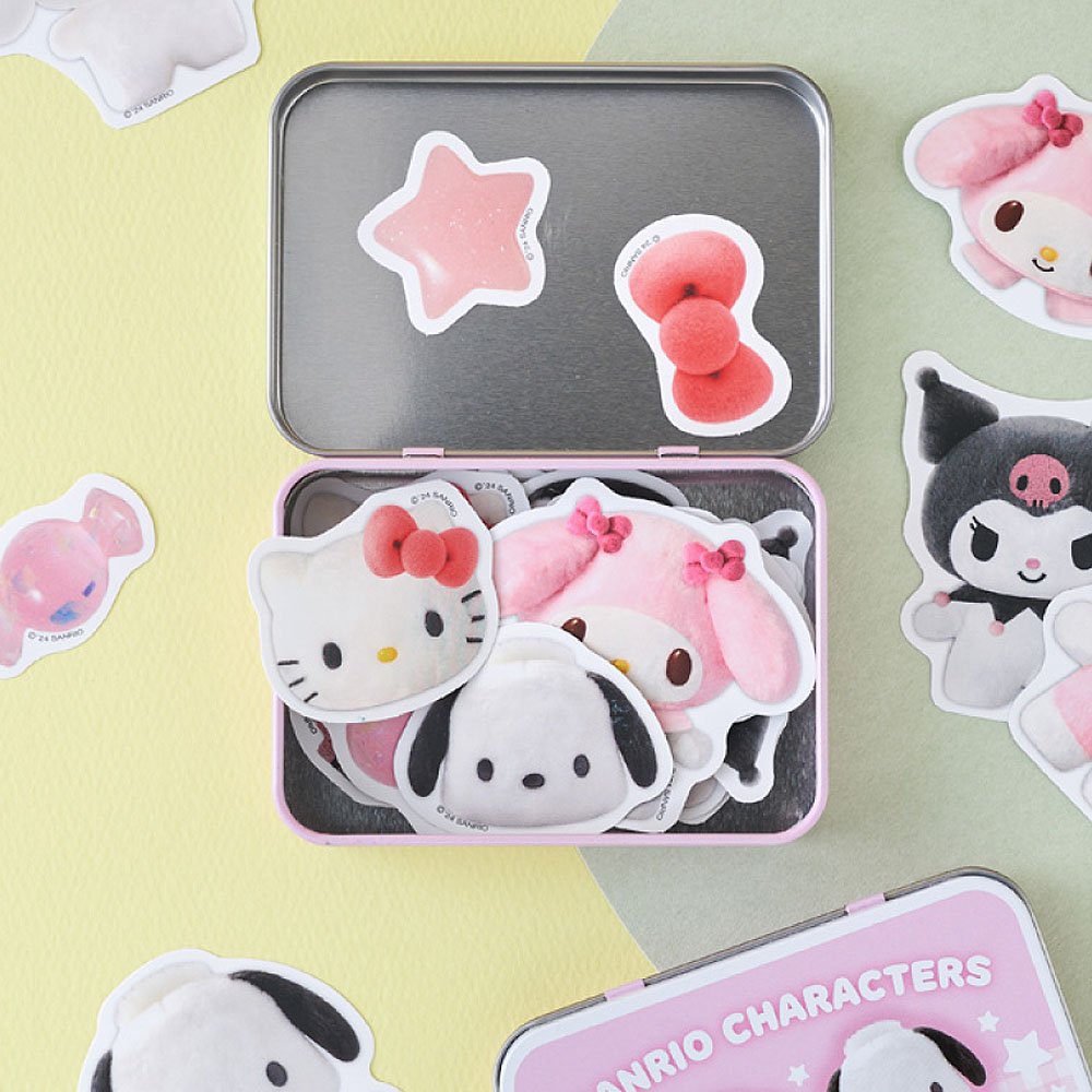 Sanrio Characters Tin Case Sticker Set :Pompom