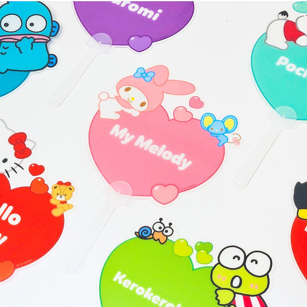 Sanrio Characters Heart Hand Fan
