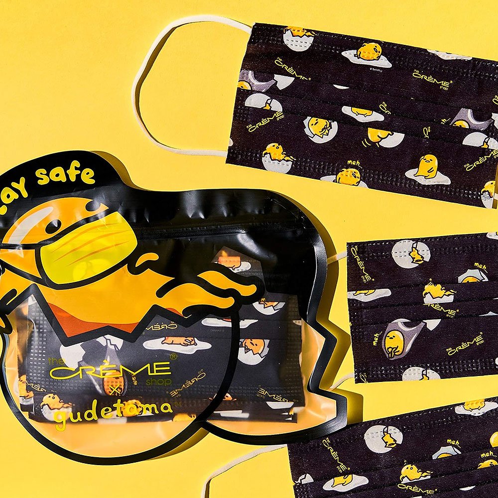 Sanrio Gudetama Disposable Protective Face Mask10pcs W/ Pouch
