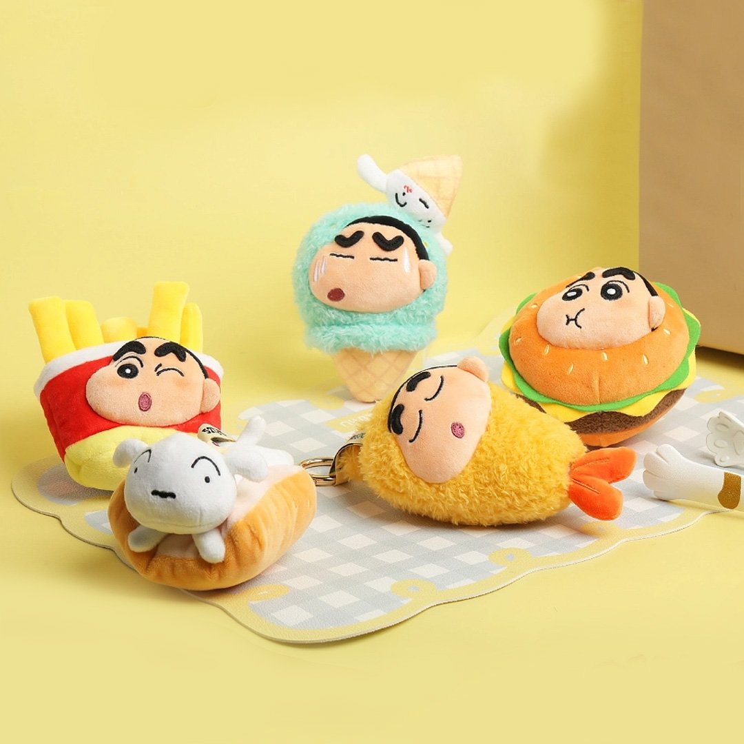 Crayon Shin-chan Happy Bucket Plush Blind Box Keychain