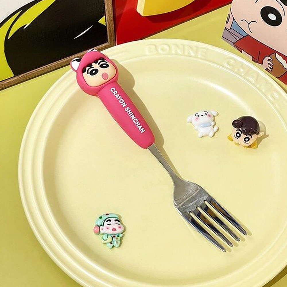 Crayon Shin-chan Figure Fork & Spoon