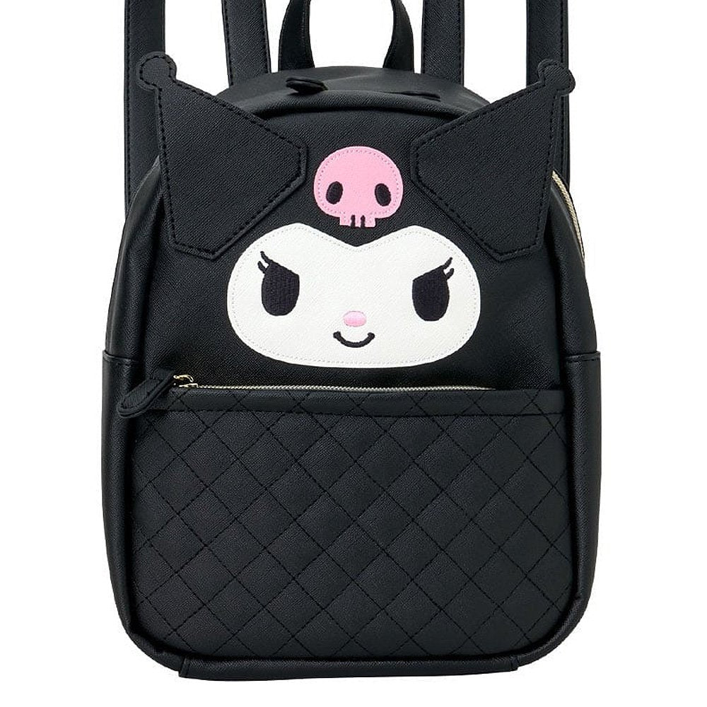 Sanrio Kuromi Face Quilted Mini Backpack