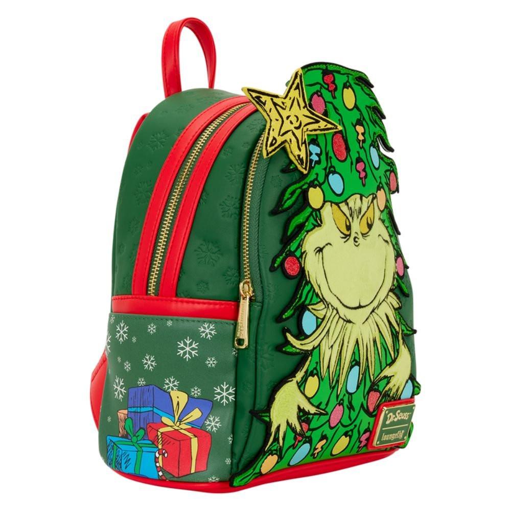Loungefly x Dr. Seuss How the Grinch Stole Christmas! Tree Light Up Plush Mini Backpack