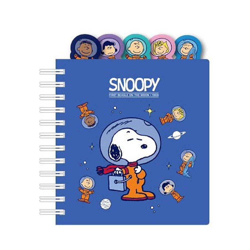 Peanuts Snoopy Space 4-Tab Index Notebook