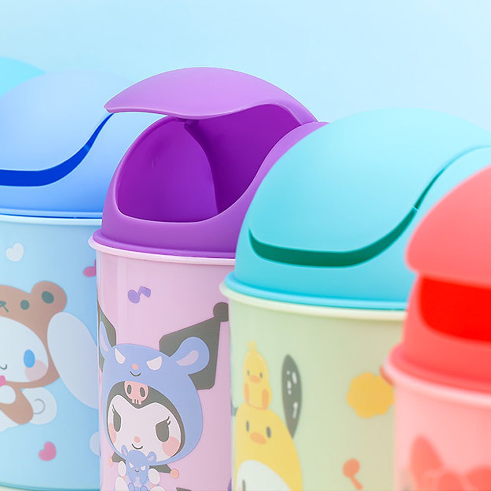 Sanrio Hello Kitty Desk Trash Bin w/ Swing Lid