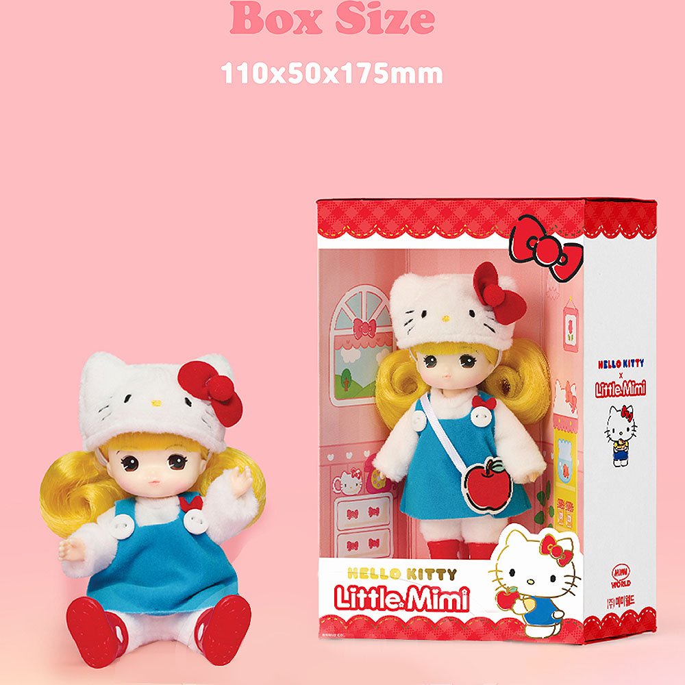 Cute Little Mimi doll in Sanrio My Melody character-themed costume