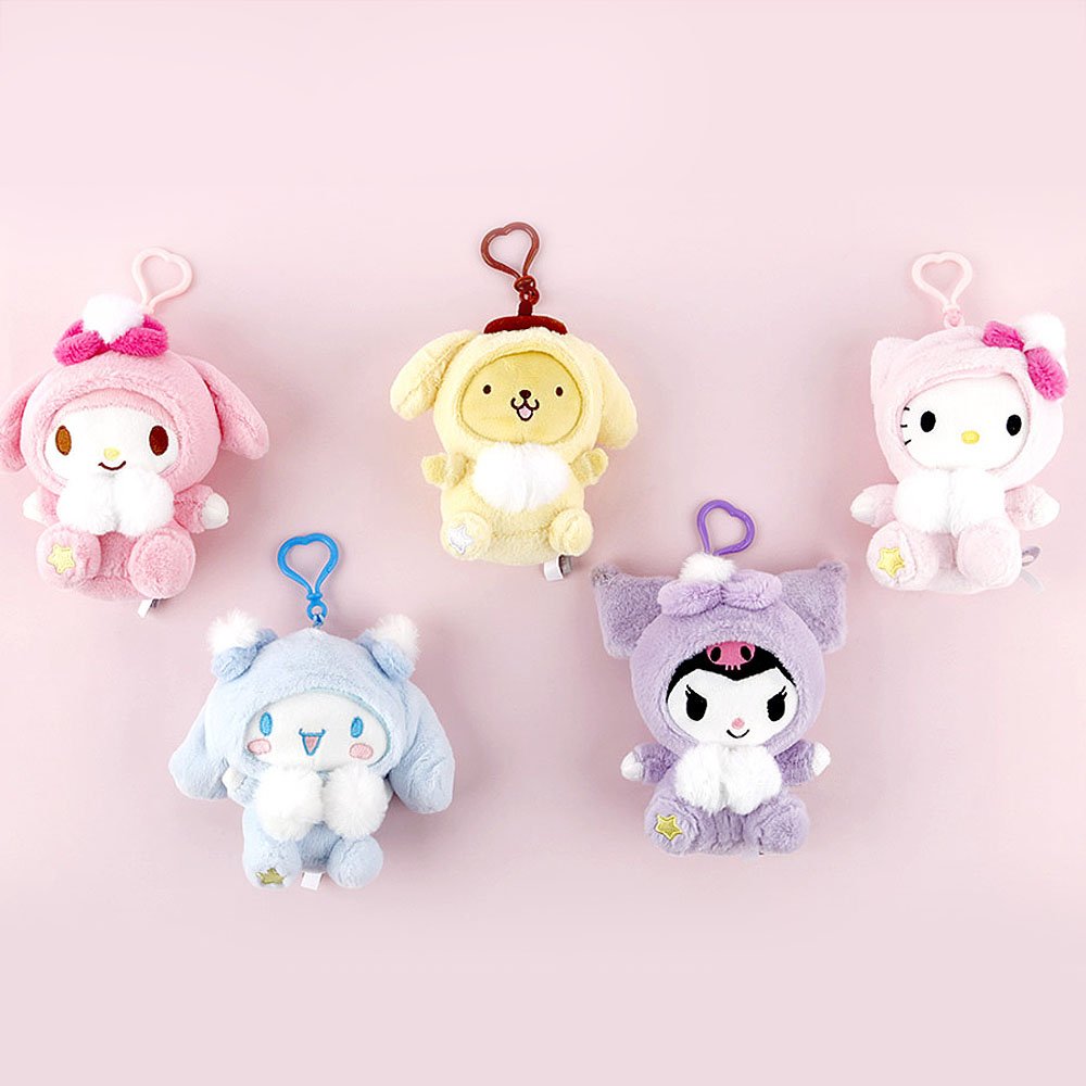 Sanrio Characters Pastel Costume Clip-On Plush